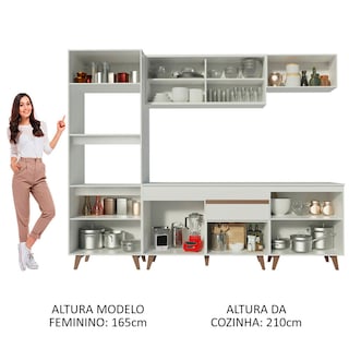 Foto 5 | Cocina Integral Madesa GRRM26000209 Blanca de 260 Cm