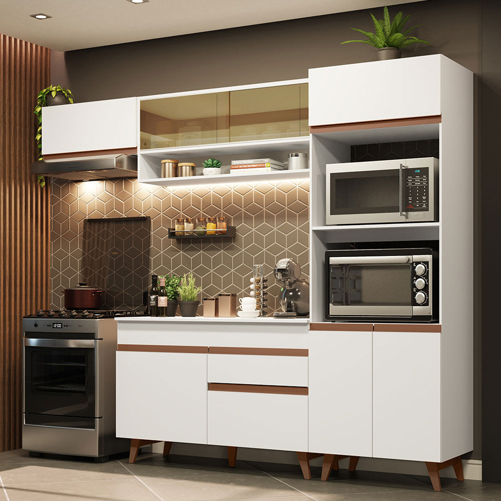 Cocina Integral Completa Madesa Reims Blanco 260 cm