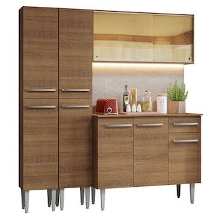 Foto 2 | Gabinete de Cocina Integral Compacto Madesa Emilly Rustic 169 cm