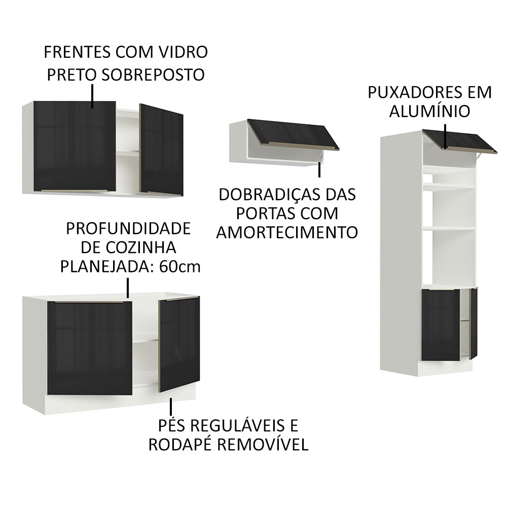 Foto 4 | Cocina Integral Completa Madesa Lux Negra 270 cm