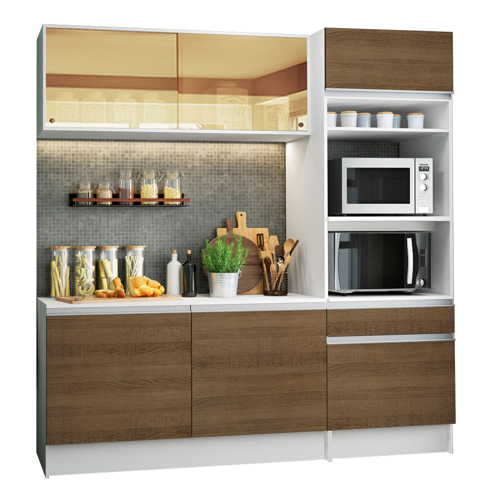 Foto 3 pulgar | Cocina Compacta Diamante Pop Madesa con Armario Caliente y Mueble Superior