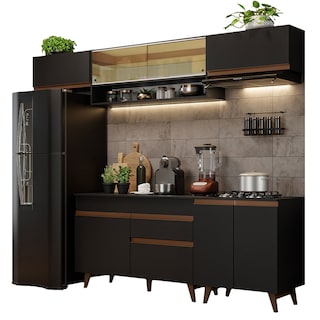 Foto 2 | Gabinete de Cocina Integral Completa Madesa 260 cm Reims Negro11