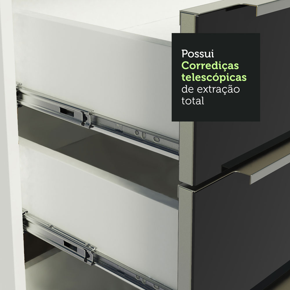 Foto 6 | Cocina Integral Madesa GCLX54600573 Negra 546 Cm
