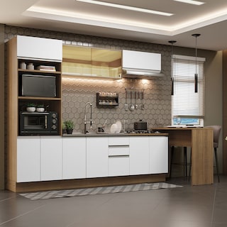 Foto 2 | Cocina Integral Madesa GRGL3150016E Blanca 315 Cm