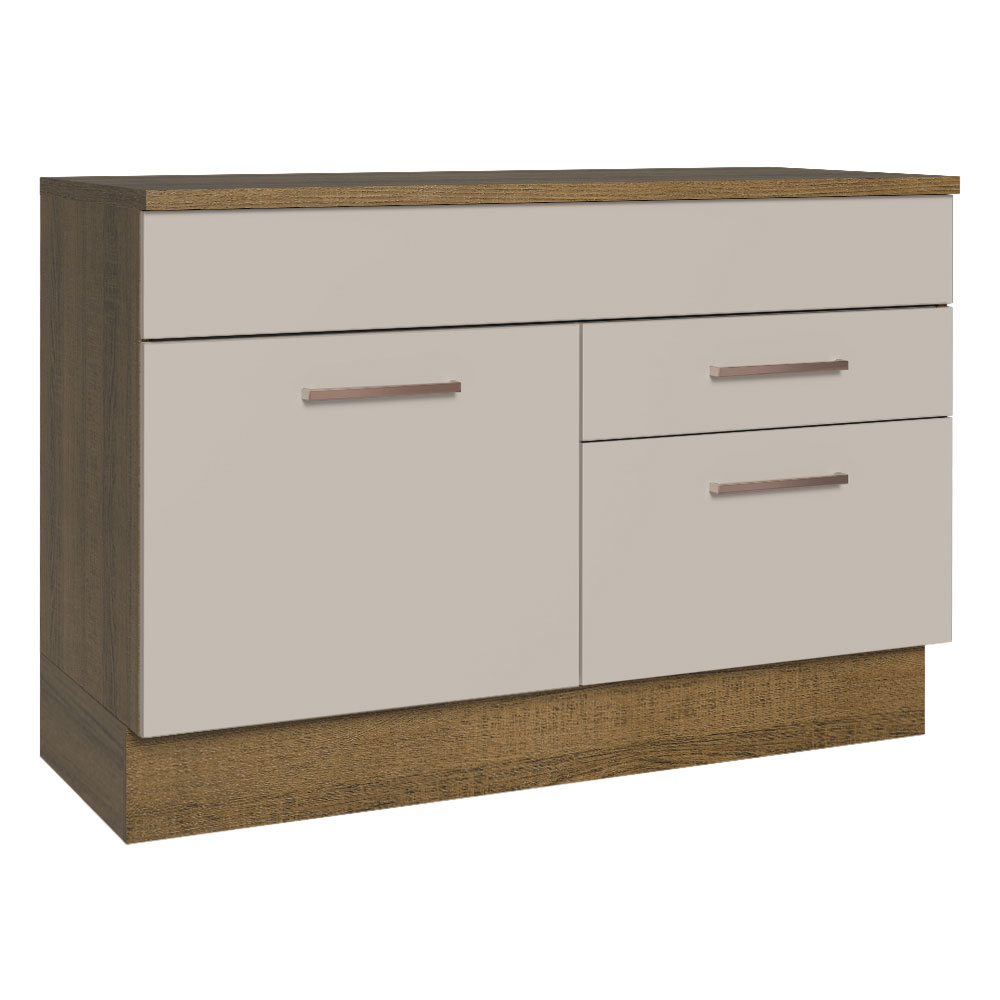 Gabinete para Fregadero Madesa Beige con 2 Cajones