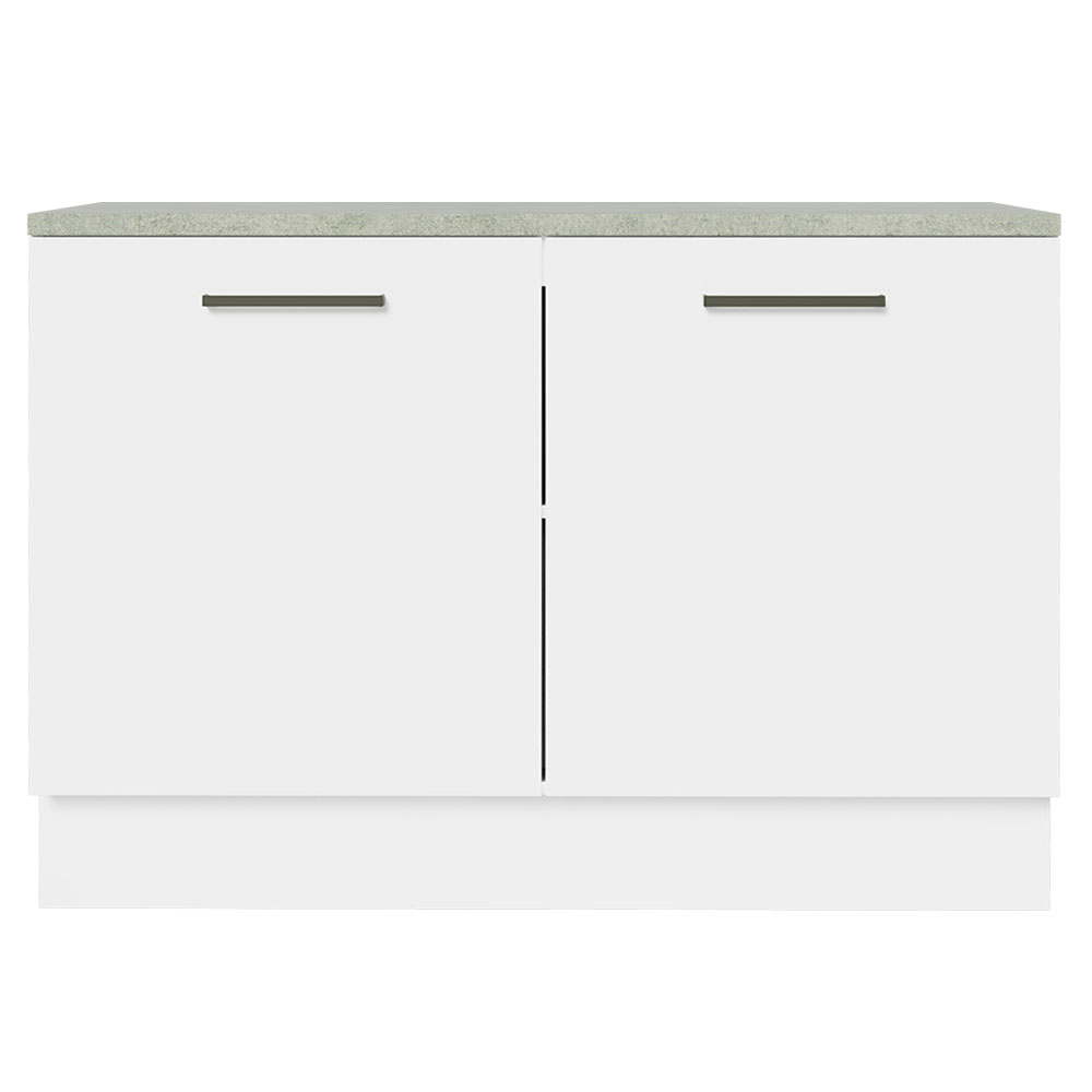 Foto 4 pulgar | Gabinete de Fregadero Cocina Integral Madesa Agata Blanco 2 Puertas con Encimera