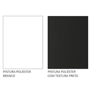 Foto 6 | Gabinete Bajo de Cocina para Fregadero Madesa Glamy Blanco y Negro 2 Puertas con Encimera 120 x 60 cm