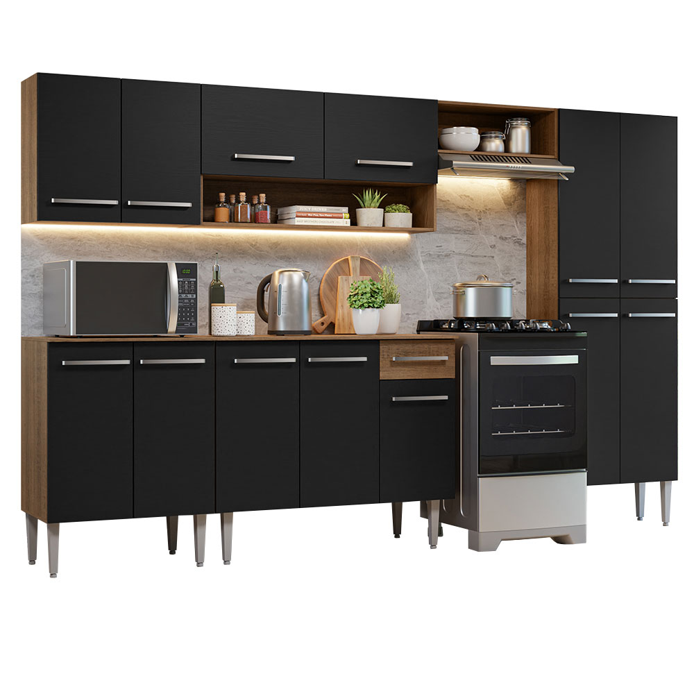 Foto 2 | Gabinete de Cocina Integral Completa Madesa Emilly Rp 10 de 293 cm