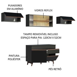 Foto 4 | Cocina Integral Madesa Reims 260 cm - Con Encimera 03
