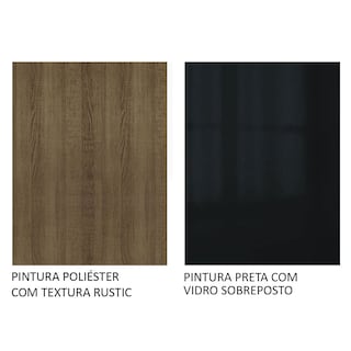 Foto 5 | Gabinete de Cocina Madesa Lux Completo 260 cm rústico/negro