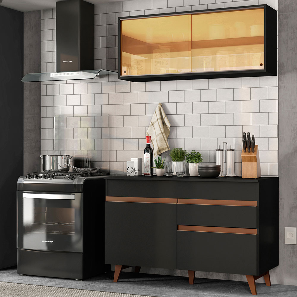 Foto 3 pulgar | Cocina Integral Compacta Madesa Reims 120 cm - Diseño moderno y elegante