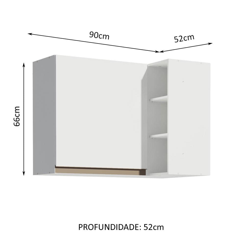 Foto 3 pulgar | Alacena Gabinete Superior De Esquina Cocina Madesa Reims Bb