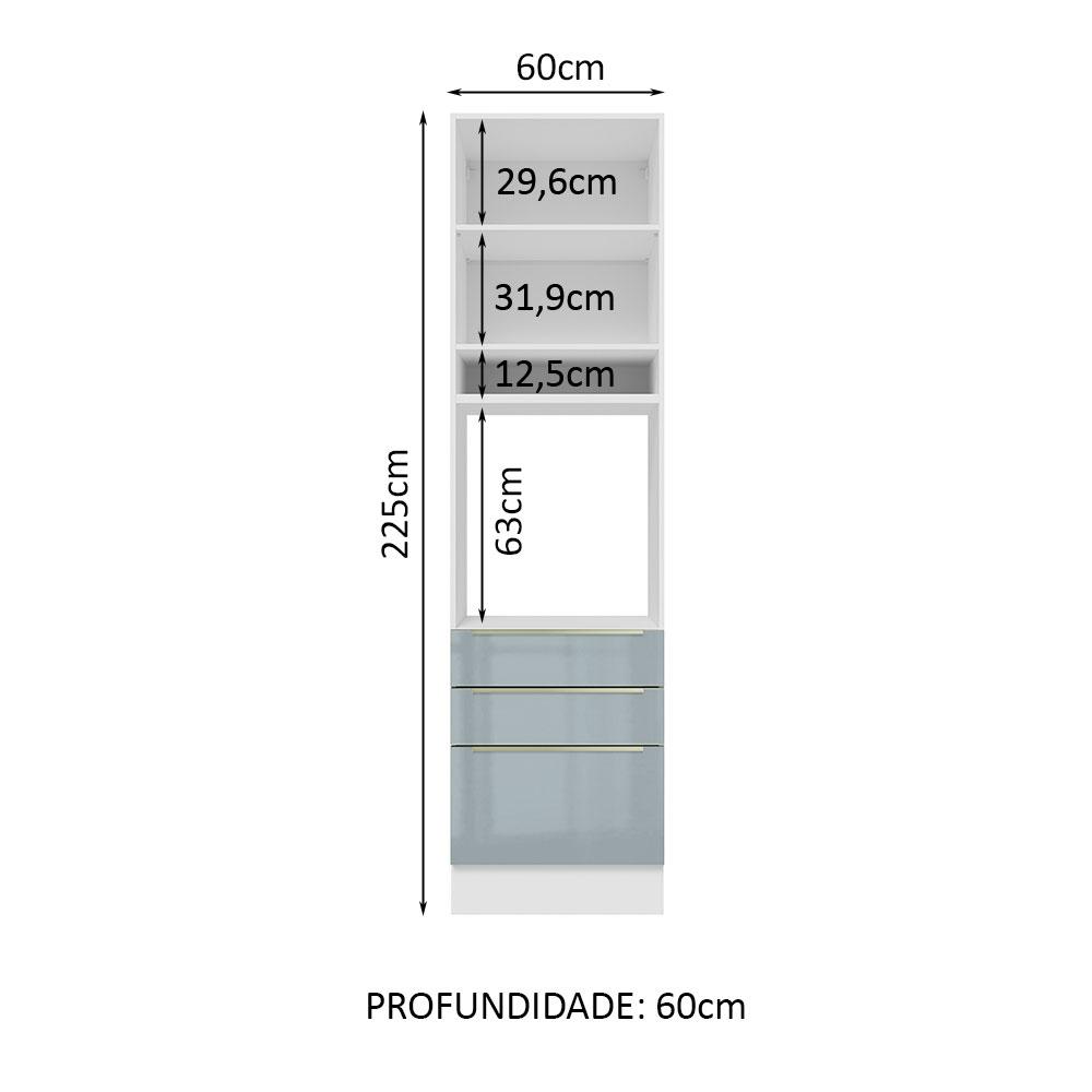 Foto 4 pulgar | Mueble De Cocina Para Horno Madesa Lux 60cm Bg