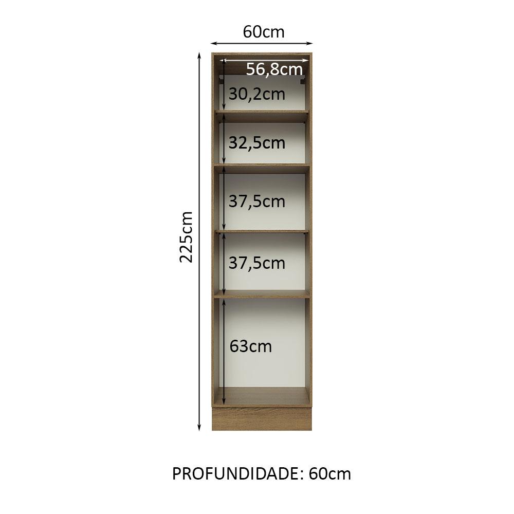 Foto 4 pulgar | Alacena Armario Despensero Madesa Lux 60cm Mg