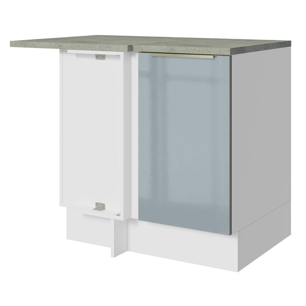 Gabinete Bajo Esquina Cocina Madesa Lux 80cm Con Encimera Bg