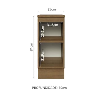 Foto 3 | Gabinete Bajo Cocina Madesa Lux 35cm Con Encimera Mg