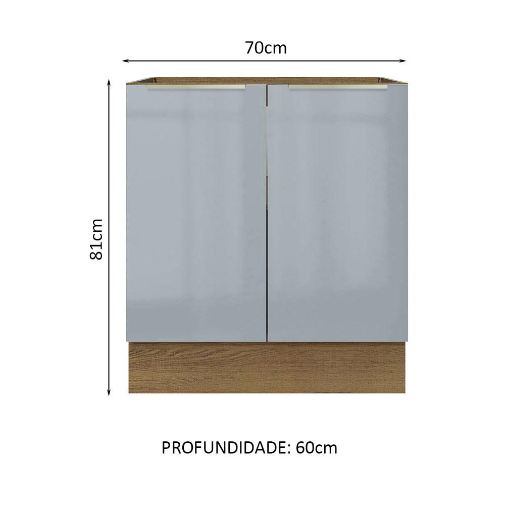 Foto 3 pulgar | Gabinete Bajo Cocina Madesa Lux 70cm Sin Encimera Mg