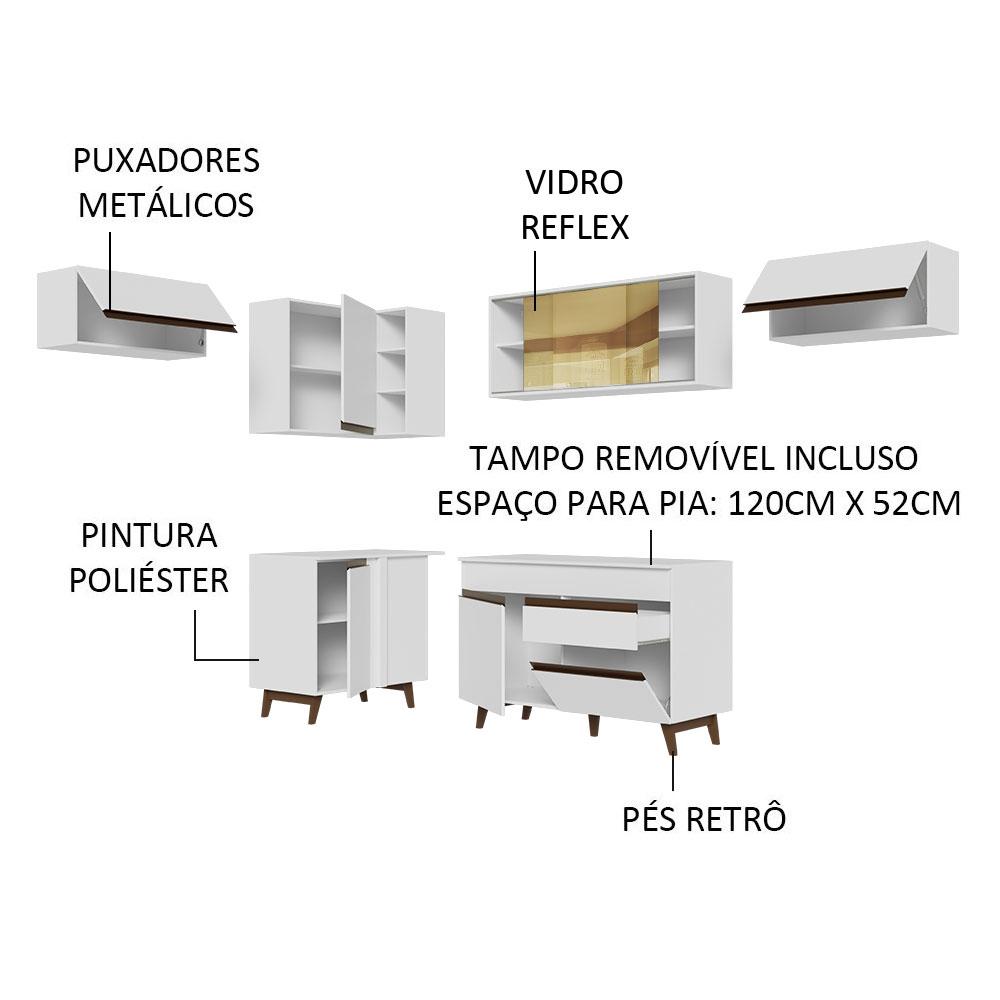 Foto 4 | Alacena Gabinete Superior Esquina Cocina Reims Madesa 402 Bb