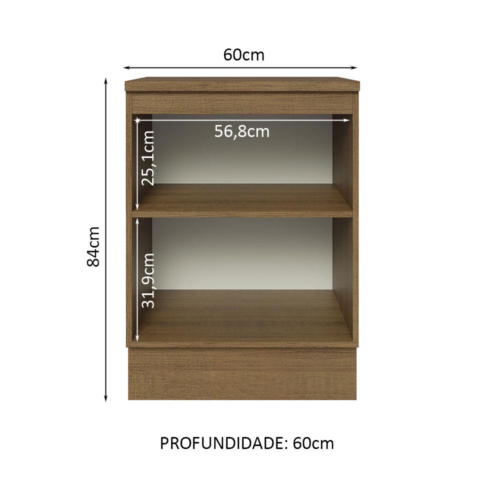 Foto 4 pulgar | Gabinete Bajo Cocina Madesa Lux 60cm Y Encimera Mn