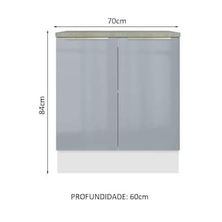 Foto 2 | Gabinete Bajo Cocina Madesa Lux 70cm Con Encimera Bg