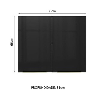 Foto 2 | Alacena Gabinete Superior Cocina Madesa Lux 80cm Bn