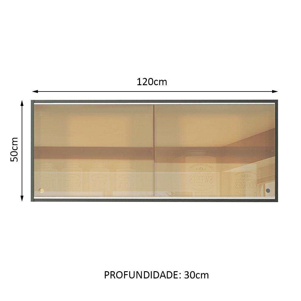 Foto 3 pulgar | Alacena Gabinete Superior Cocina Madesa Reims 120cm Nn