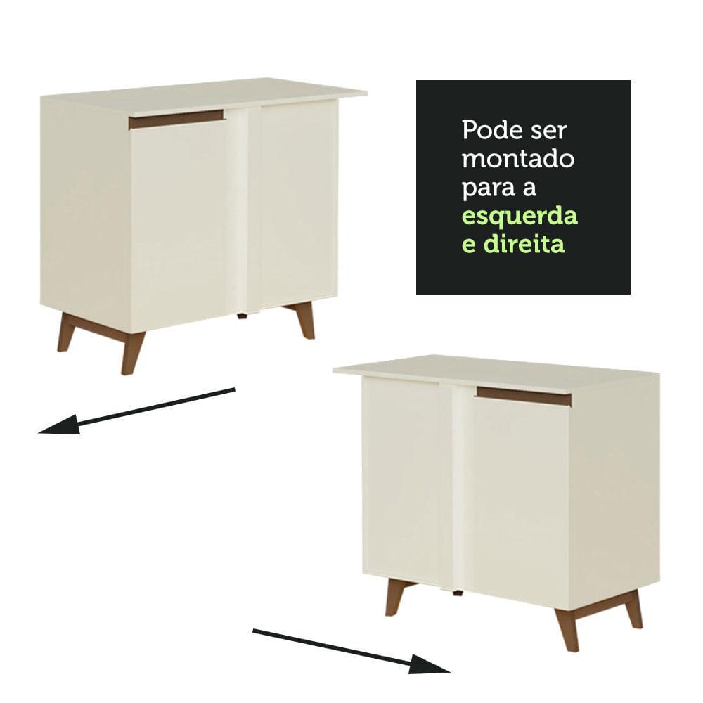 Foto 8 pulgar | Gabinete Bajo De Esquina Cocina Madesa Reims 90cm Bb