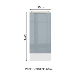 Foto 2 | Gabinete Bajo Cocina Madesa Lux 35cm Sin Encimera Bg