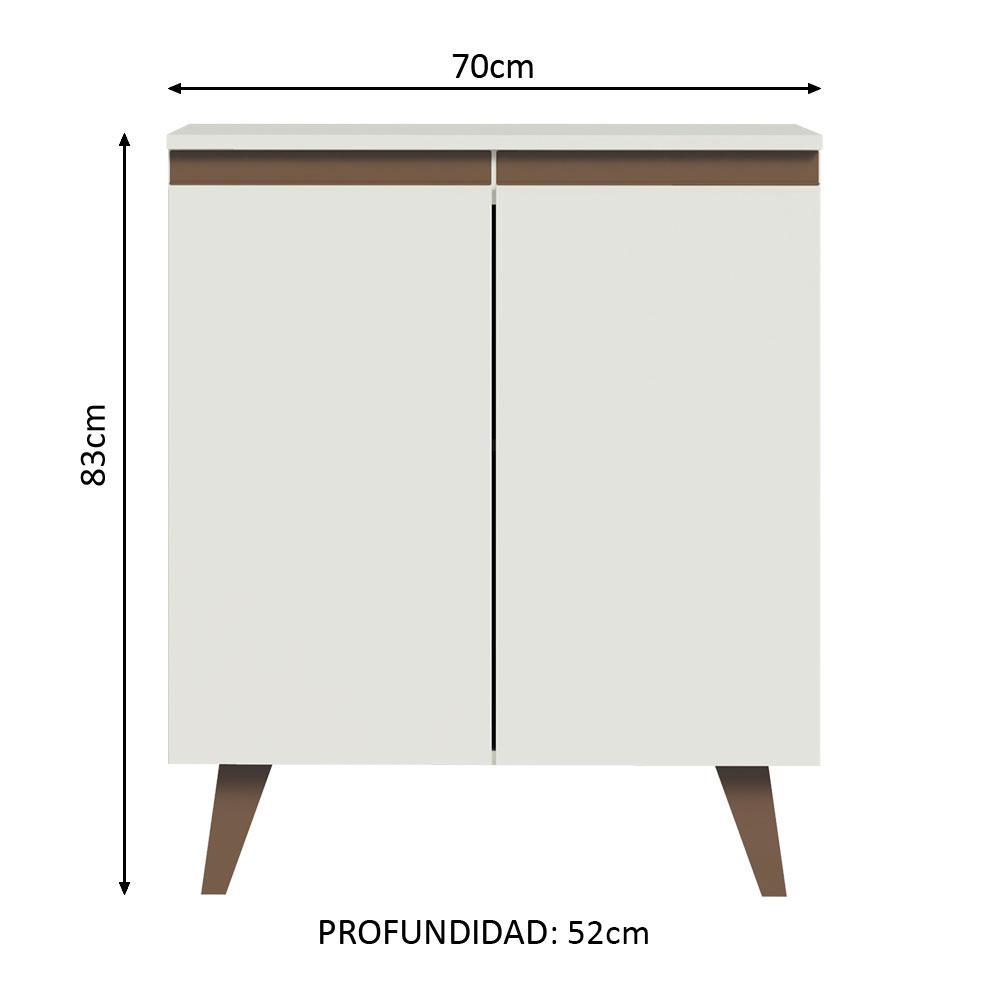 Foto 3 pulgar | Gabinete Bajo Cocina Madesa Reims 70cm Bb