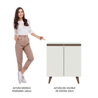 Foto 5 | Gabinete Bajo Cocina Madesa Reims 70cm Bb