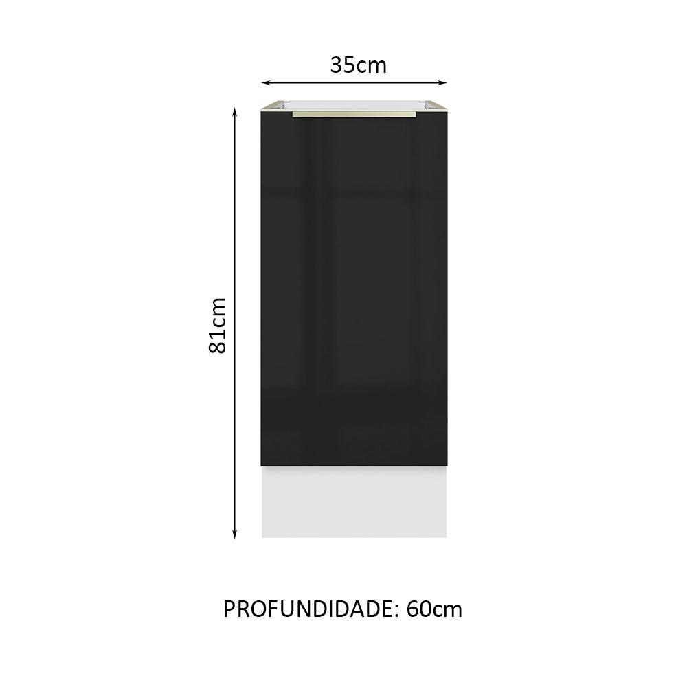 Foto 2 | Gabinete Bajo Cocina Madesa Lux 35cm Sin Encimera Bn