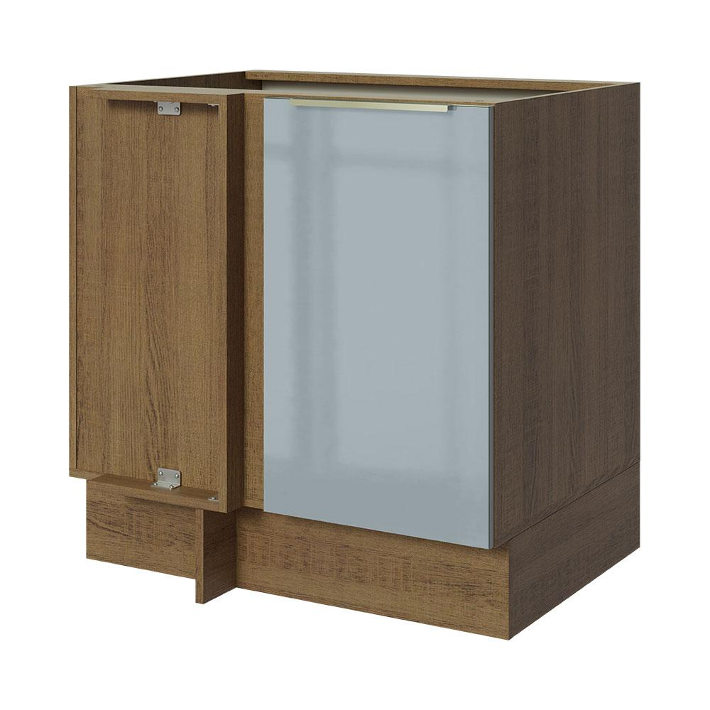 Gabinete Bajo Esquina Cocina Madesa Lux 80cm Sin Encimera Mg