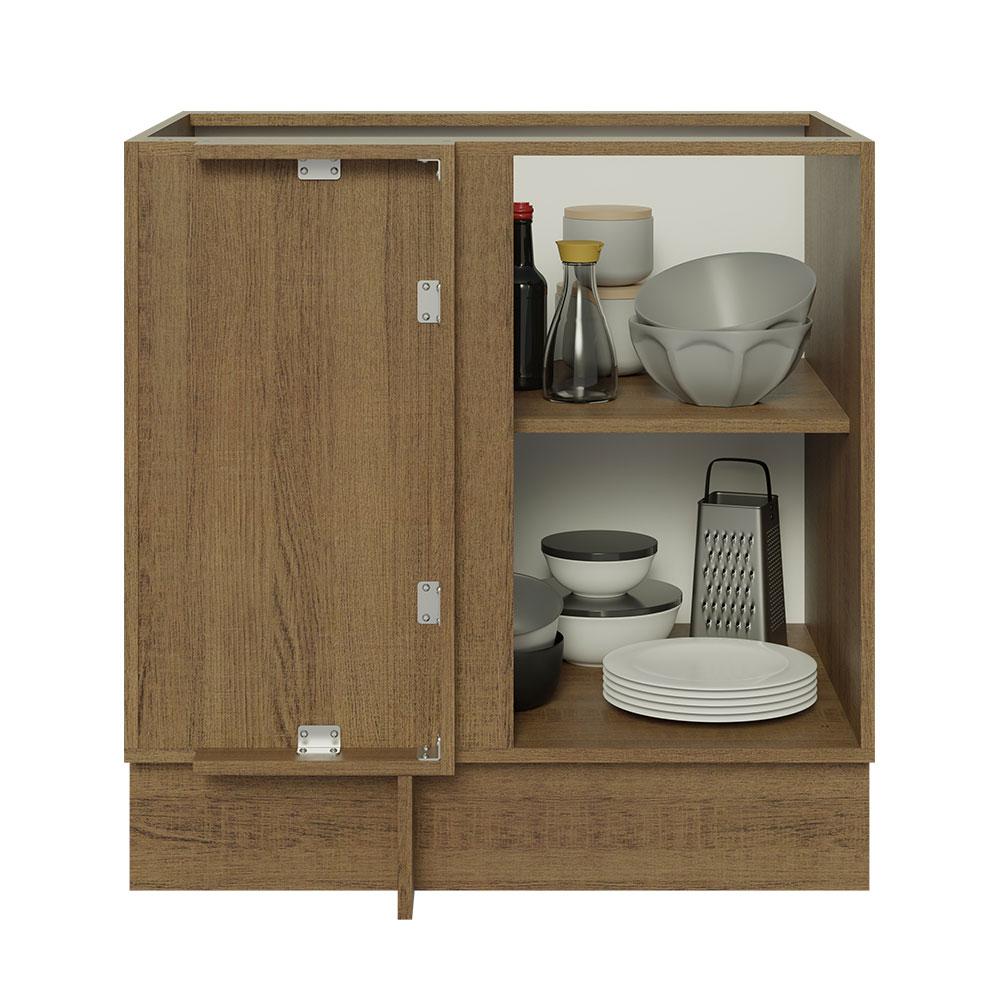 Foto 4 pulgar | Gabinete Bajo Esquina Cocina Madesa Lux 80cm Sin Encimera Mg