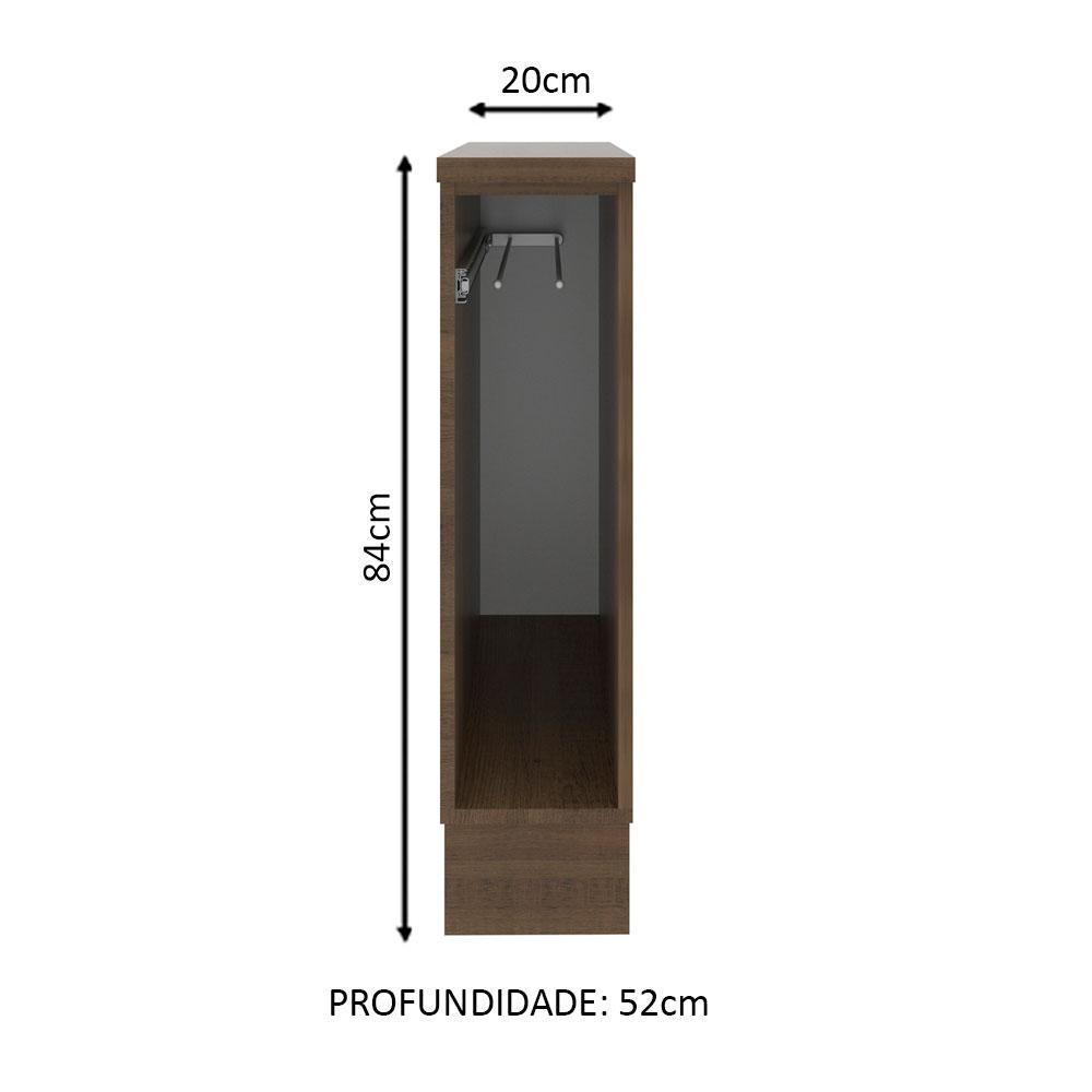 Foto 3 pulgar | Gabinete Porta-toallas Cocinas Madesa Glamy Con Tarja Mm