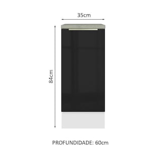Foto 2 | Gabinete Bajo Cocina Madesa Lux 35cm Con Encimera Bn