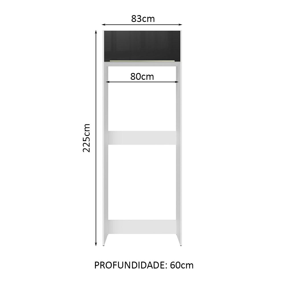 Foto 3 pulgar | Mueble De Cocina Puerta-refrigerador Madesa Lux Bn