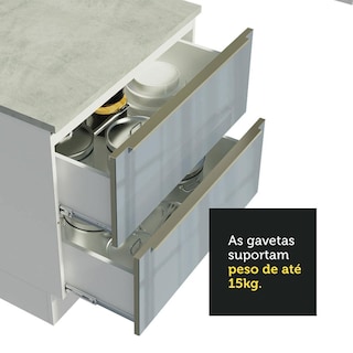 Foto 7 | Gabinete Bajo Cocina Madesa Lux 60cm Sin Encimera Bg