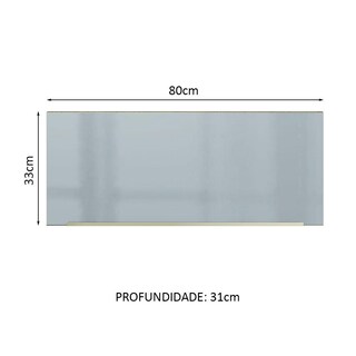 Foto 2 | Alacena Gabinete Superior Cocina Madesa Lux 80cm 1 Puerta Mg