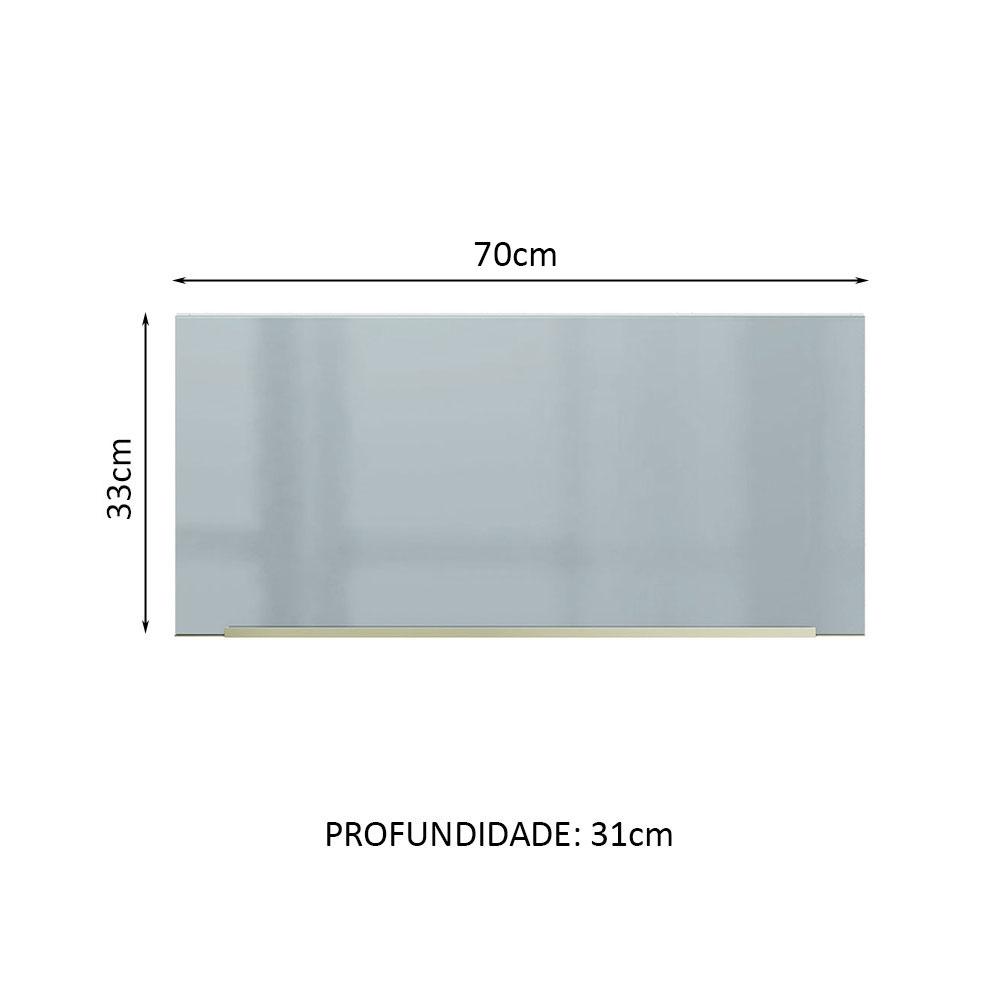 Foto 3 pulgar | Alacena Gabinete Superior Cocina Madesa Lux 70cm Bg