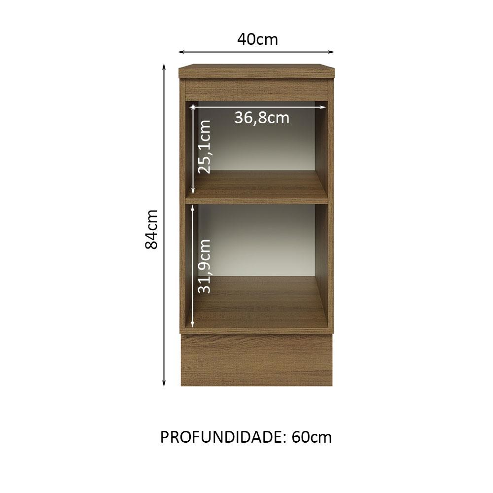 Foto 4 pulgar | Gabinete Bajo Cocina Madesa Lux 40cm Con Encimera Mn