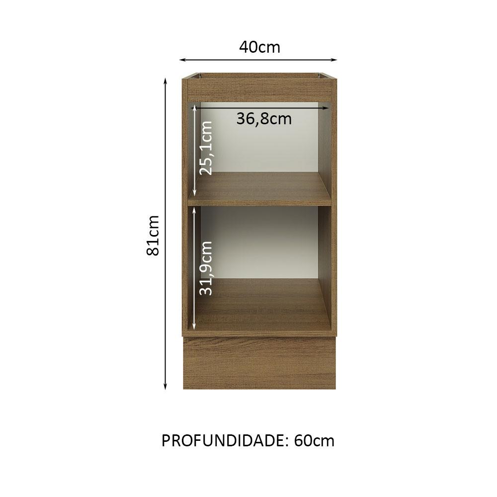 Foto 4 pulgar | Gabinete Bajo Cocina Madesa Lux 40cm Sin Encimera Mg