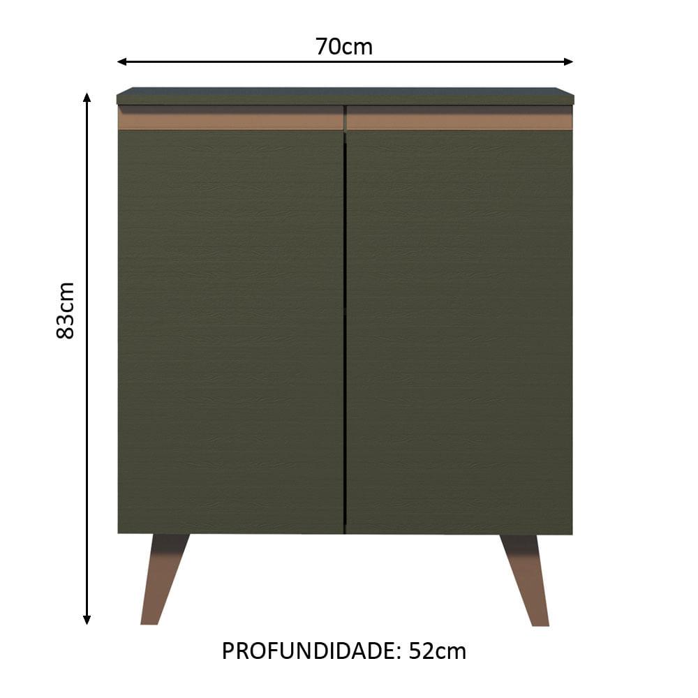 Foto 3 pulgar | Gabinete Bajo Cocina Madesa Reims 70cm Nn