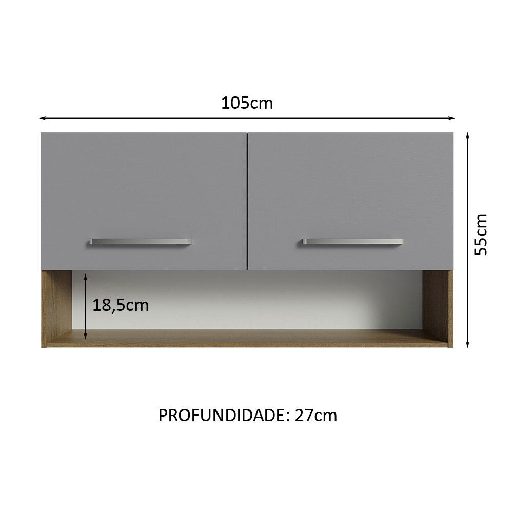 Foto 3 pulgar | Alacena Gabinete Superior Cocina Madesa Emilly 105cm Mg