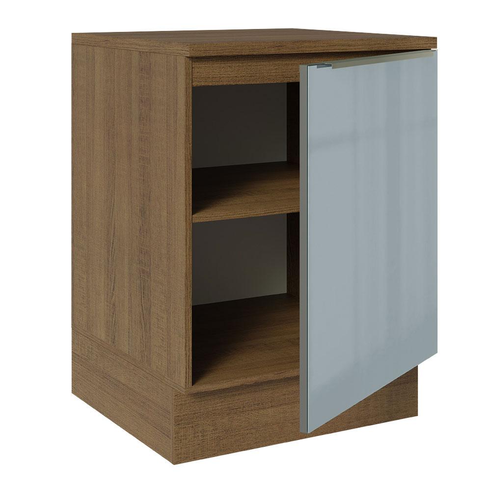 Foto 6 pulgar | Gabinete Bajo Cocina Madesa Lux 60cm Con Encimera Marrongris