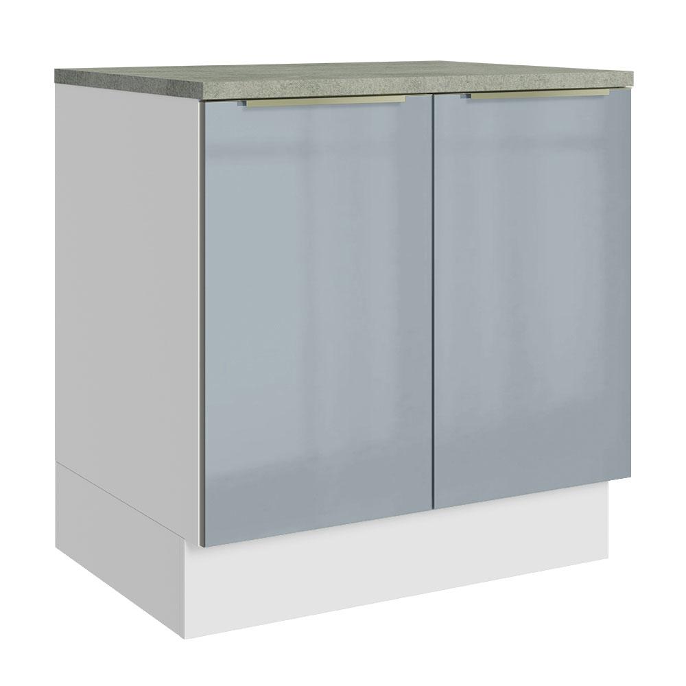 Gabinete Bajo Cocina Madesa Lux 80cm Con Encimera Bg