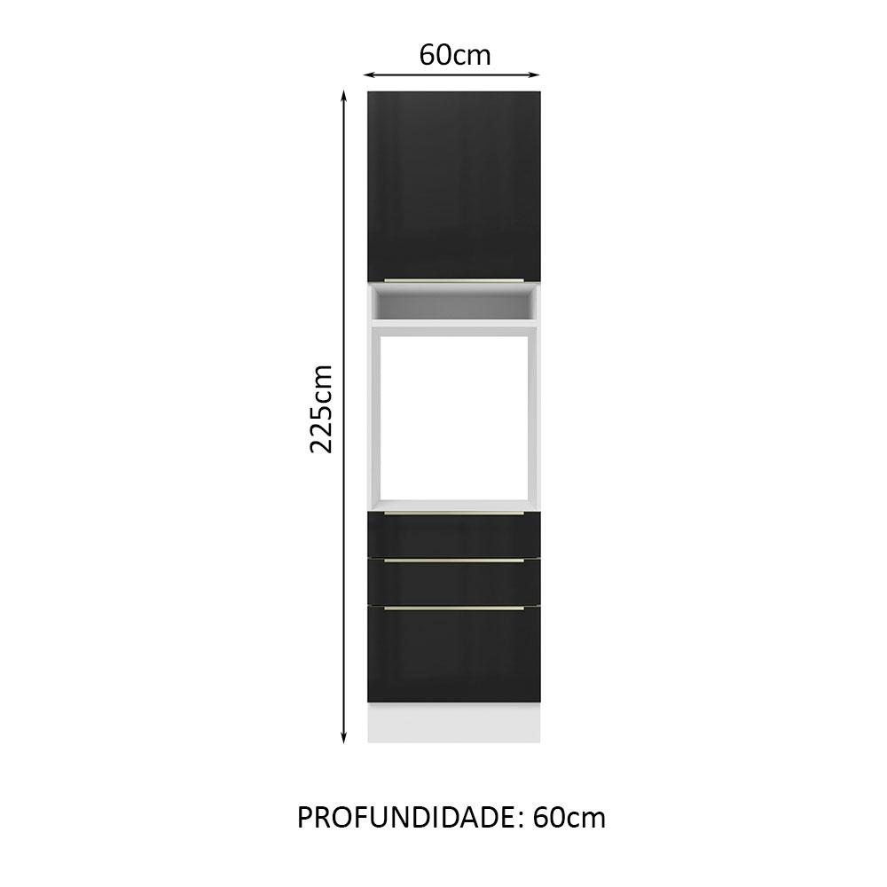 Foto 3 pulgar | Mueble De Cocina Para Horno Madesa Lux 60cm Bn