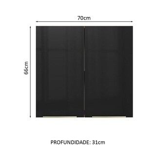 Foto 2 | Alacena Gabinete Superior Cocina Madesa Lux 70cm Mn