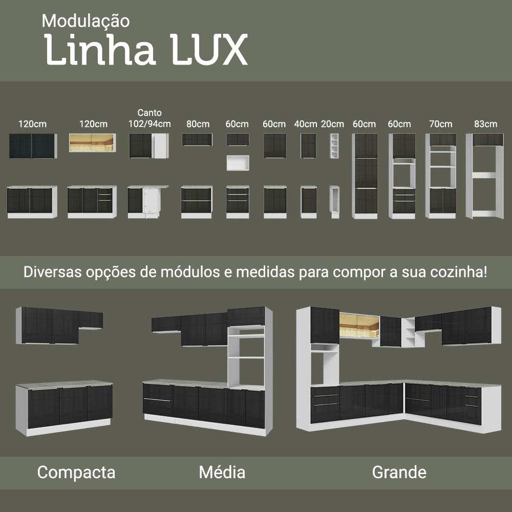 Foto 7 | Alacena Gabinete Superior De Esquina Cocina Madesa Lux Bn