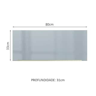 Foto 2 | Alacena Gabinete Superior Cocina Madesa Lux 80cm Bg