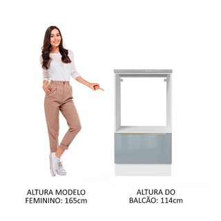 Foto 5 | Mueble Para Horno Y Microondas Madesa Lux Con Encimera Bg